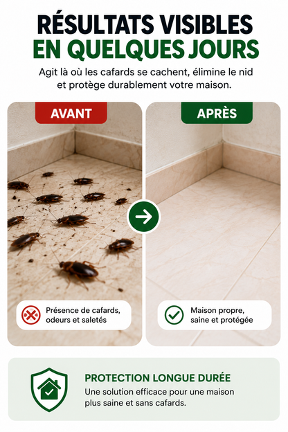 Répulsif contre les cafards