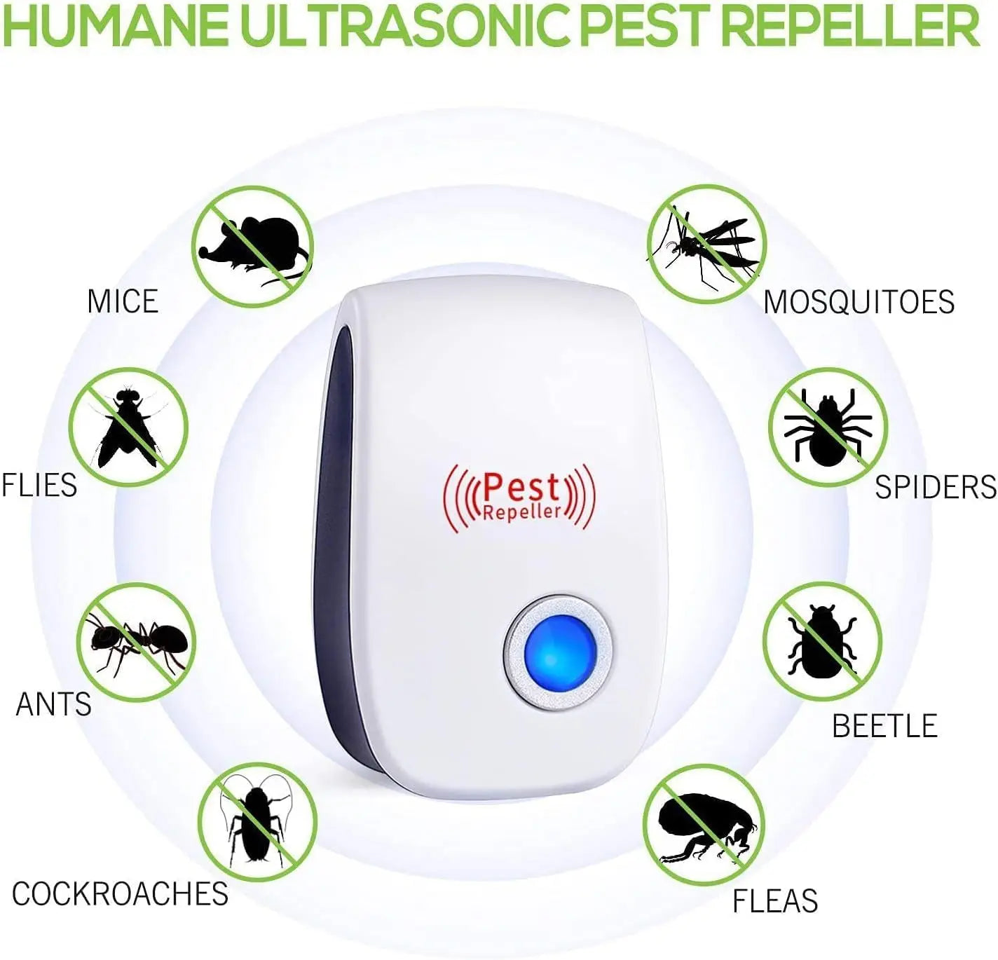 Répulsif Ultrason Anti-Insectes & Rongeur
